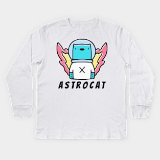 space cat Kids Long Sleeve T-Shirt